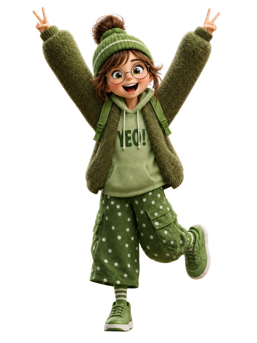 Sběratelská 3D figurka TOONHUB — zelená edice