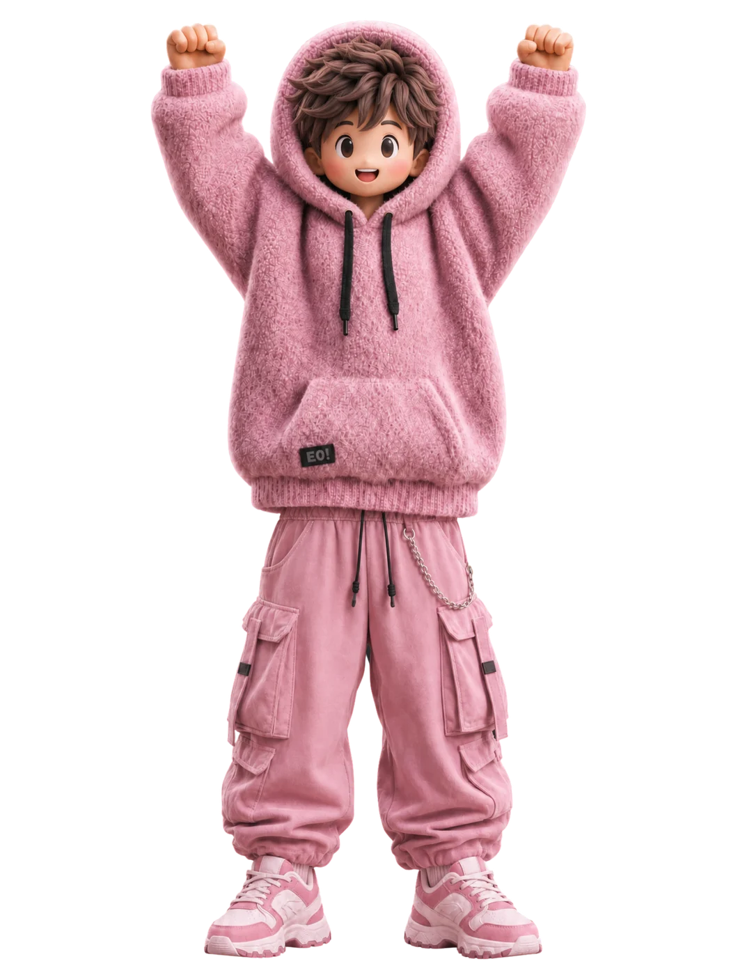 Sběratelská 3D figurka TOONHUB — růžová edice